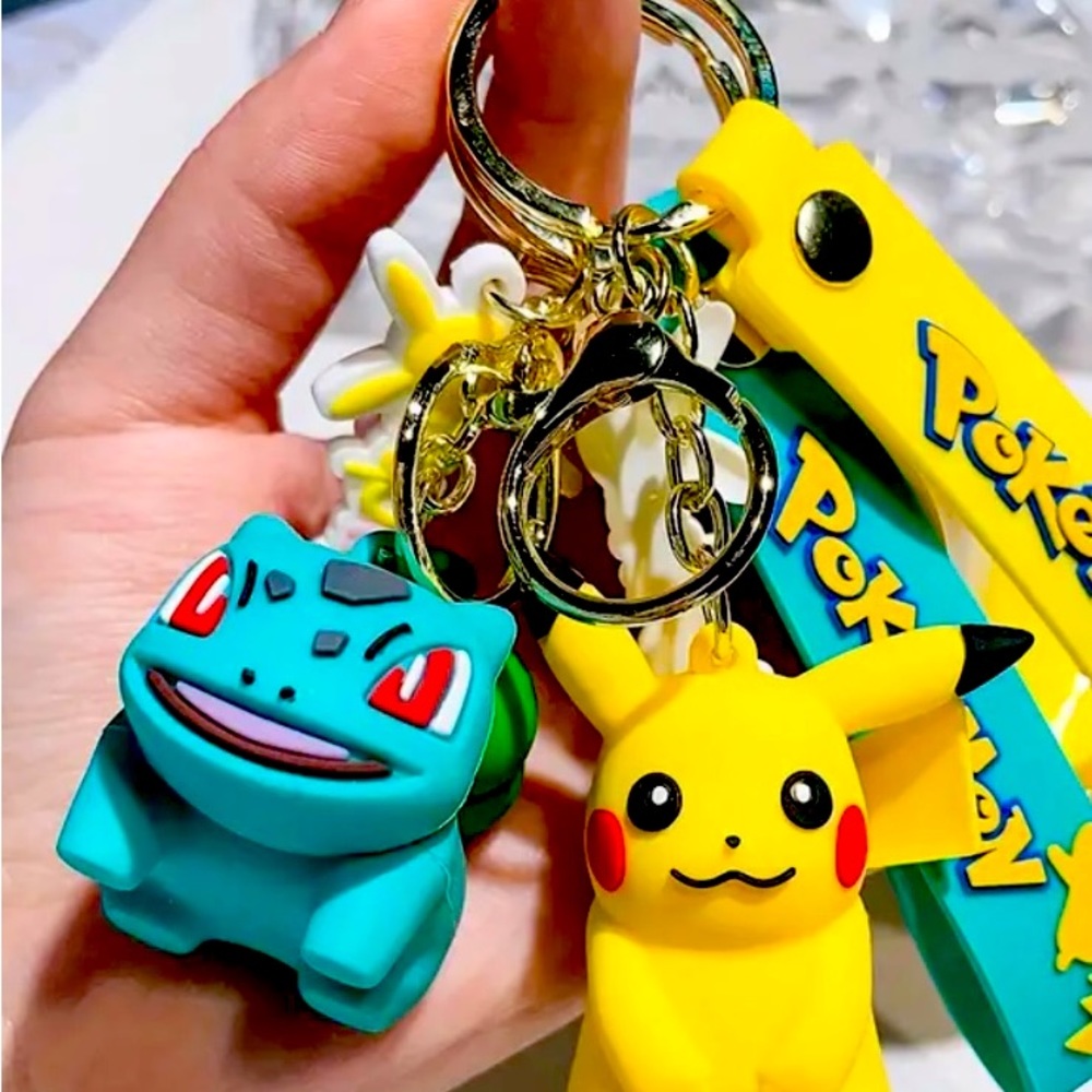 POKÉMON KEYCHAINS CHOICE OF ONE POKÉMON
